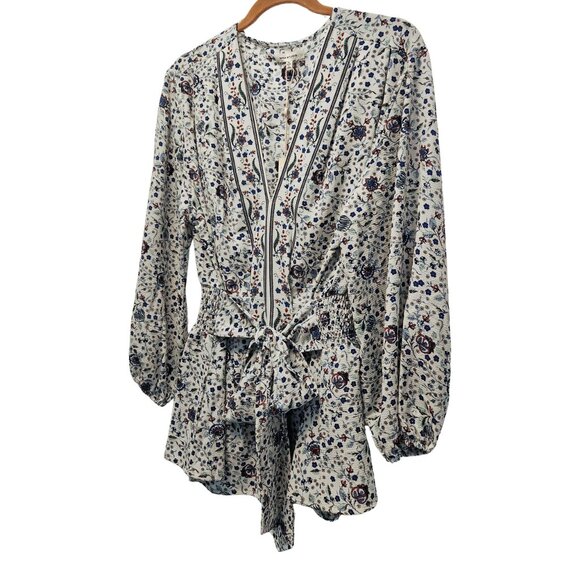 Boho Floral Tie Waist Top Max Studio Size XL NWT - Picture 2 of 7